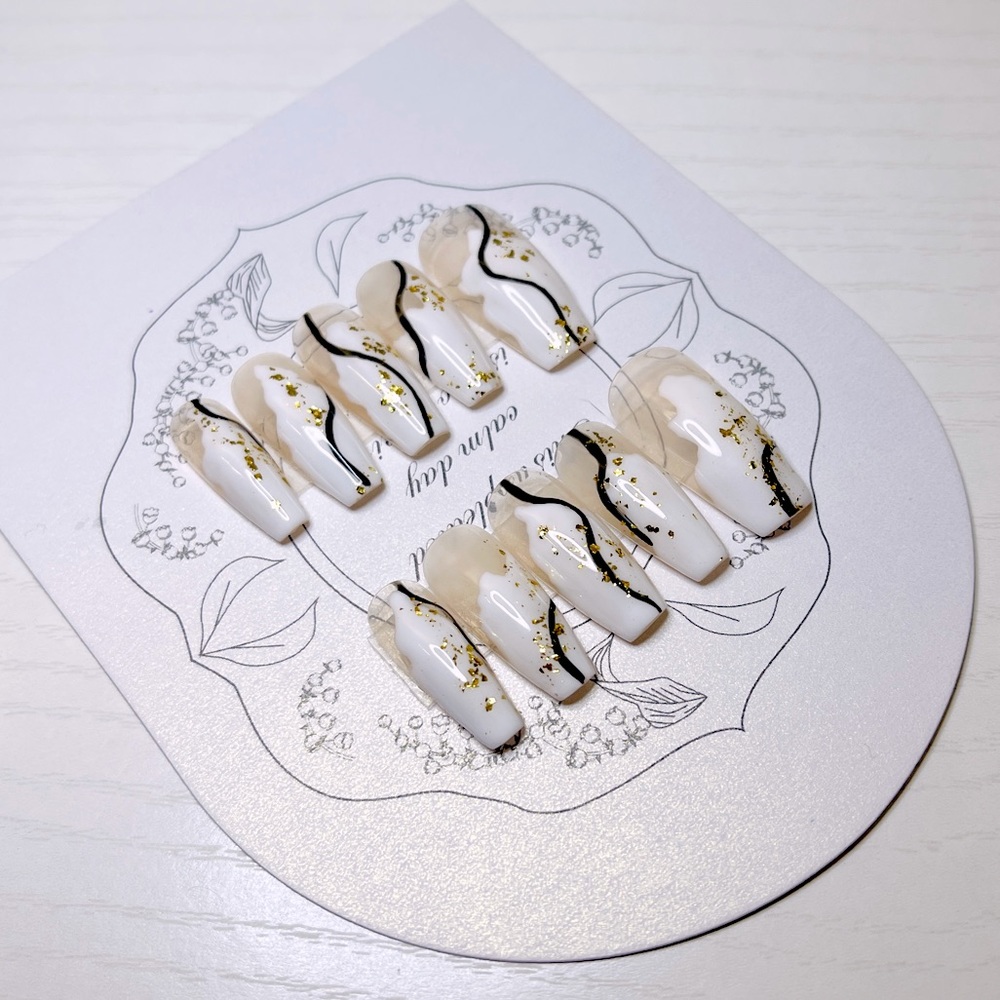 handmade gel nail, art nails, acrylic press on nail, fake nail